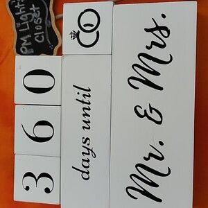 Countdown Block Set for Wedding